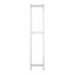 Edelstahlregal, Anbaufeld, 4 geschlossene Böden, BxTxH 1200x400x1800 mm