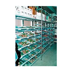 Kombi-Lagerkorbsystem, Einzel-Stahlfachboden, 200 kg Tragkraft, BxT 1200x500 mm