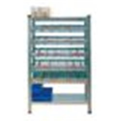 Kombi-Lagerkorbsystem, Einzel-Stahlfachboden, 200 kg Tragkraft, BxT 1200x500 mm