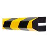 Moravia Prallschutz MORION Trapez Profilschutz 40 x 40 x 8 mm Länge 1000 mm schwarz / gelb