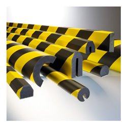 Moravia Prallschutz MORION Kreis Kantenschutz 40 x 40 mm Länge 1000 mm gelb/schwarz
