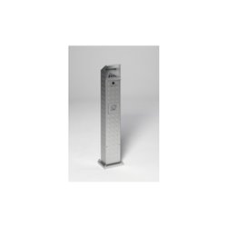 VAR Abfallsammler/Ascher-Säule SG 115 Alu eloxiert 2 l/5 l