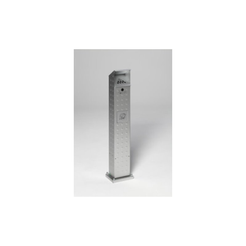 VAR Abfallsammler/Ascher-Säule SG 115 Alu eloxiert 2 l/5 l