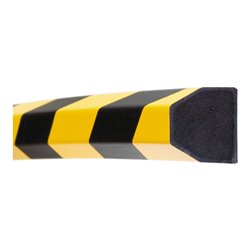 Moravia Prallschutz MORION Trapez Flächenschutz 40/40 mm Länge 1000 mm schwarz / gelb
