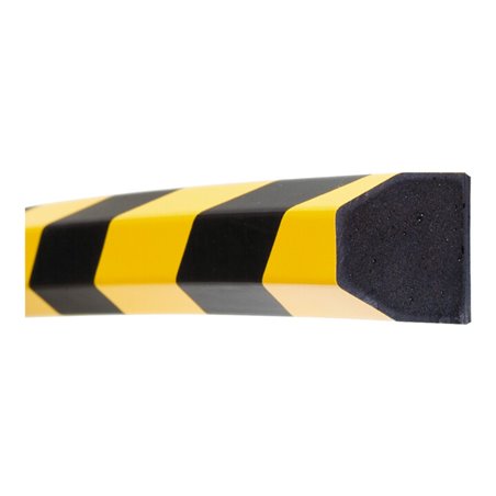 Moravia Prallschutz MORION Trapez Flächenschutz 40/40 mm Länge 1000 mm schwarz / gelb