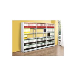 Büroregal AF m.Rückwand L960xH2250xT300 mm 7Böden