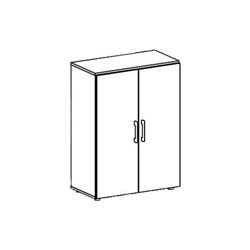 Flügeltürschrank 3 OH 800 mm buche