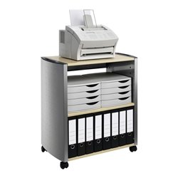 Durable Design Line Multifunktions-Wagen L metallic silber/ahorn