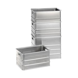 Gmöhling Stapelkasten A 152 gelocht 80l Aluminium