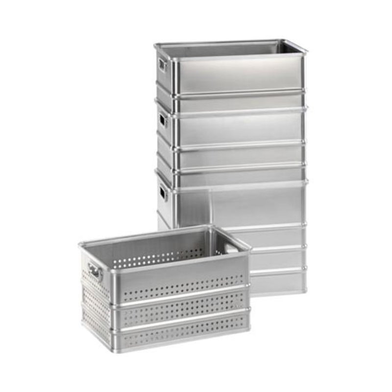 Gmöhling Stapelkasten A 152 gelocht 80l Aluminium