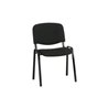 Taurosit Polsterstuhl stapelbar Bezug Schwarz Gestell Schwarz