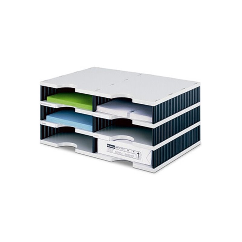 styro Grundeinheit styrodoc duo 268-0203.98 6Fächer gr/sw