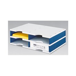 styro Grundeinheit styrodoc duo 268-0202.38 4Fächer gr/bl