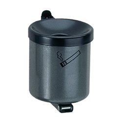 Wandascher, 0,6 Liter, Durchm.xH 90x100 mm, Stahlblech graphit