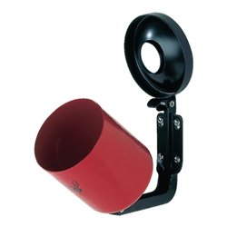 Wandascher, 0,6 Liter, Durchm.xH 90x100 mm, Stahlblech graphit