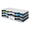 Sortierablage Trio 24 Fächer H573xB723xT331mm Polystyrol grau/schwarz STYRO