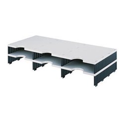 styro Aufbaueinheit styrodoc trio 268-1302.98 6Fächer gr/sw