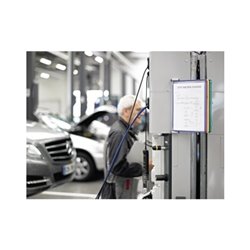 Wandhalter 5 Sichttafeln farbig sortiert m.Drahtrahmen,ku.-ummantelt f.DIN A4