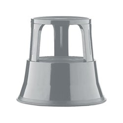 ALCO Rollhocker AL STEP 895-33 43cm 3Gleitrollen Metall lichtgrau