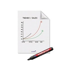 Legamaster Flipchartfolie Magic Chart 7-159200 PP sw 25 Bl./Pack.