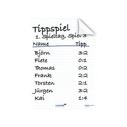 Legamaster Flipchartfolie Magic Chart 7-159200 PP sw 25 Bl./Pack.