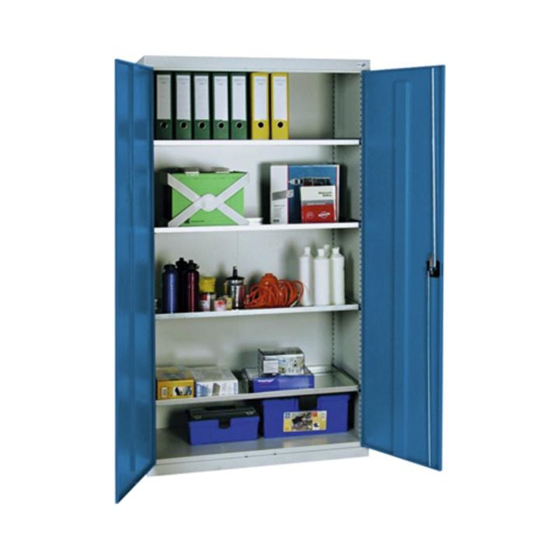 Werkzeugschrank mit 4 verz. Wannen, BxTxH 1000x500x1800 mm, Geh. RAL 7035 / Front RAL 5010