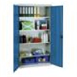 Werkzeugschrank mit 4 verz. Wannen, BxTxH 1000x500x1800 mm, Geh. RAL 7035 / Front RAL 5010