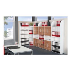 REGALF. 2250X800 WEISS RÜCKWAND, 6 Böden, WEISS