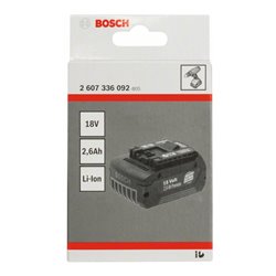 Bosch Einschubakkupack 18V-Standard Duty (SD) 2,6 Ah Li-Ion GBA M-C