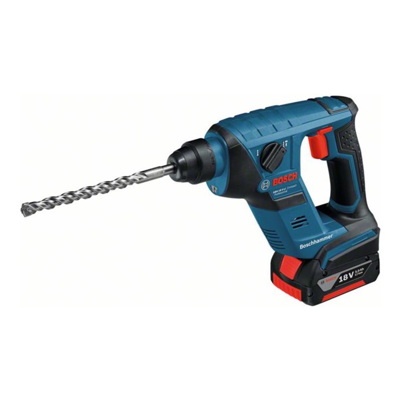 Bosch Akku-Bohrhammer mit SDS plus GBH 18 V-LI Compact 2 x 3,0 Ah Li-Ion Akku L-BOXX
