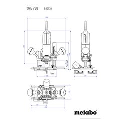 Metabo Oberfräse OFE 738 Karton