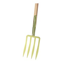 Idealspaten Spatengabel Lanzenzinken gold