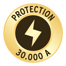 Premium-Line 30.000A Überspannungsschutz-Steckdosenleiste 6-fach schwarz 3m H05VV-F 3G1,5