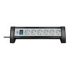Premium-Office-Line Steckdosenleiste 6-fach schwarz/lichtgrau 3m H05VV-F 3G1,5