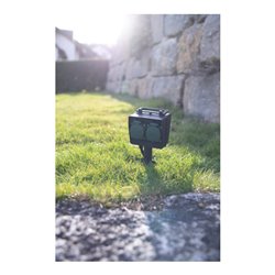 Gartensteckdose mit Erdspieß IP44 4-fach 10m H07RN-F 3G1,5
