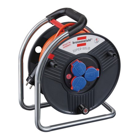 Brennenstuhl Super-Solid IP44 Kabeltrommel 25m orange
