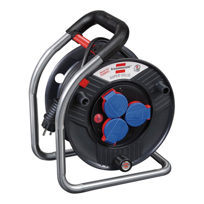 Brennenstuhl Super-Solid IP44 Kabeltrommel 25m schwarz