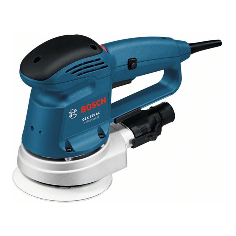 Bosch Exzenterschleifer GEX 125 AC mit Absaugadapter Schleifpapier K 80
