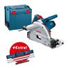 Bosch Tauchsäge GKT 55 GCE in L-BOXX, 2x Führungsschiene 1600, Führungsschienen-Tasche