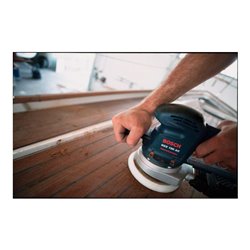 Bosch Exzenterschleifer GEX 150 AC mit Absaugadapter Schleifpapier K 80