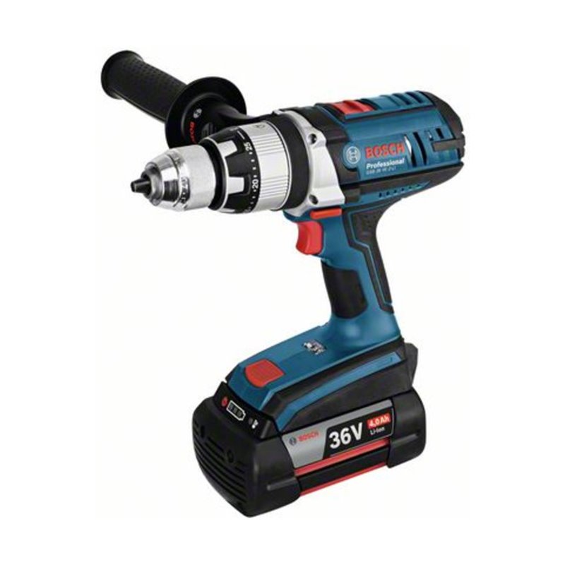 Bosch Akku-Schlagbohrschrauber GSB 36 VE-2-LI mit 2 x 4,0 Ah Li-Ion Akku L-BOXX