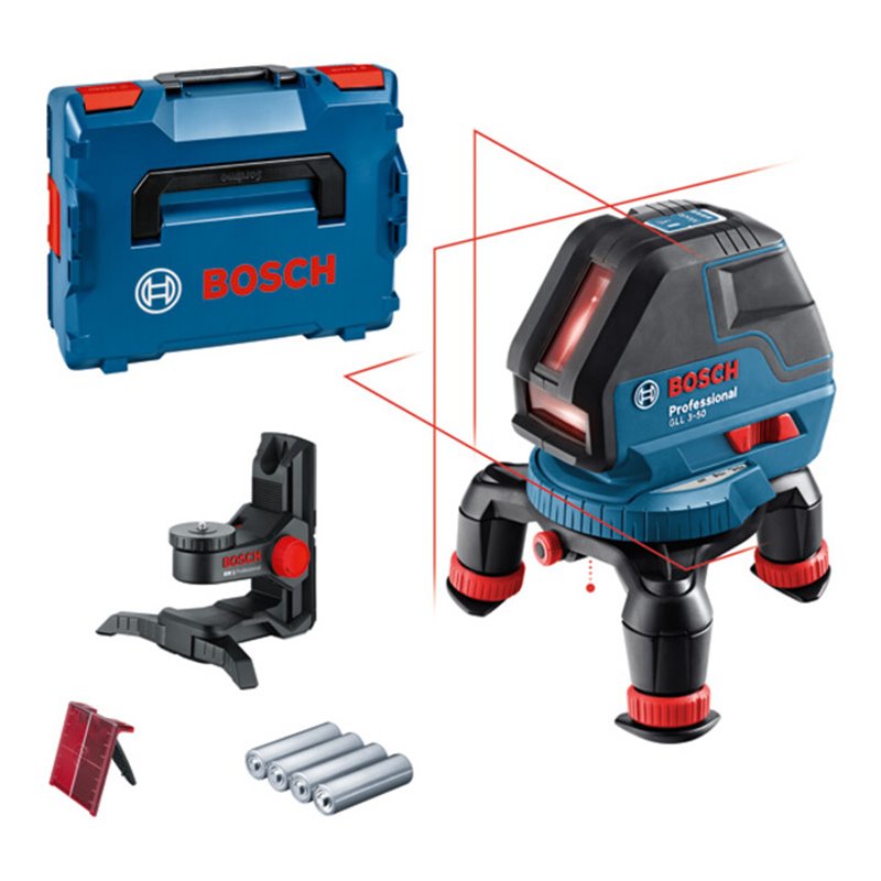 Bosch Linienlaser GLL 3-50 mit Universalhalterung BM 1 L-BOXX