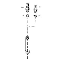 MESTO Druckluftfüllventil mit Steckkupplung NW 7,2, für FERROX/INOX Messing