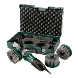 Metabo Winkelpolierer PE 12-175 Set Renovierungs-Set + Kunststoffkoffer