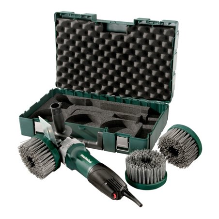Metabo Winkelpolierer PE 12-175 Set Renovierungs-Set + Kunststoffkoffer