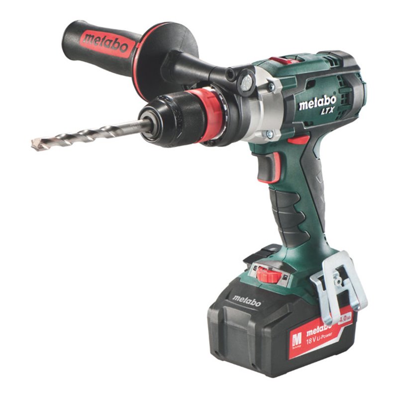 Metabo Akku-Schlagbohrmaschine SB 18 LTX Quick Kunststoffkoffer + 2x18V/4Ah Li-Ion + ASC 30-36 V