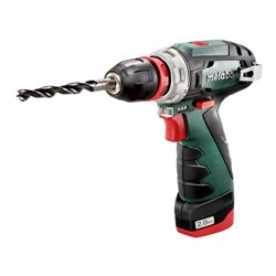 Metabo Akku-Bohrschrauber PowerMaxx BS Quick Pro MetaLoc + 2x10.8V/ Li-Ion + LC 40