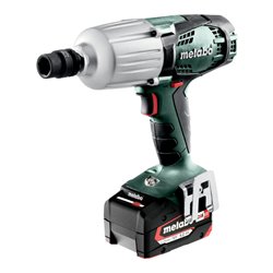 Metabo Akku-Schlagschrauber SSW 18 LTX 600 metaBOX 145 L 18V 2x5.2Ah Li-Power + ASC 55
