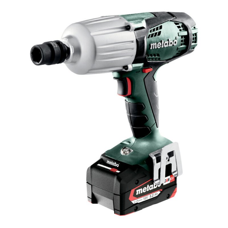 Metabo Akku-Schlagschrauber SSW 18 LTX 600 metaBOX 145 L 18V 2x5.2Ah Li-Power + ASC 55