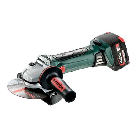 Metabo Akku-Winkelschleifer W 18 LTX 150 Quick Kunststoffkoffer 18V 2x5.2Ah Li-Ion + ASC 55